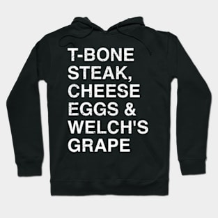 breakfast menu distressed Hoodie